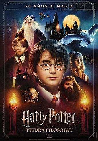 Caratula HARRY POTTER Y LA PIEDRA FILOSOFAL (20 ANIVERSARIO)