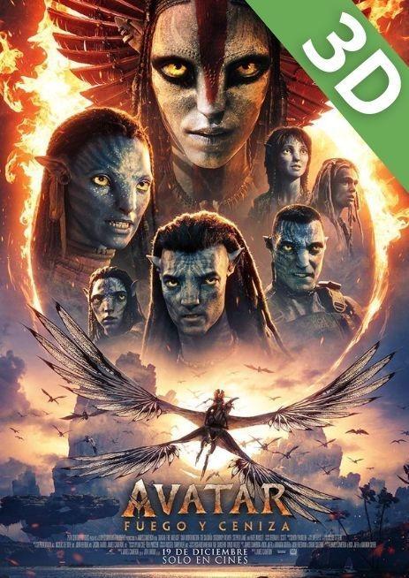 Caratula AVATAR: FUEGO Y CENIZA 3D